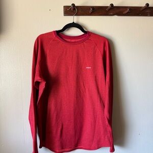 Patagonia Capilene 3 Crew Long Sleeve Sz XL red